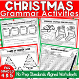 Christmas Activities Grammar Practice Worksheets | December