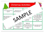 Christmas Activities Grid #2