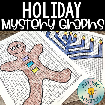 Preview of Christmas Activities - Holiday Math Coordinate Graphing Mystery Pictures
