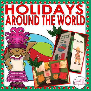 Preview of Christmas Activities - Holidays Around the World Lapbook - Social Studies
