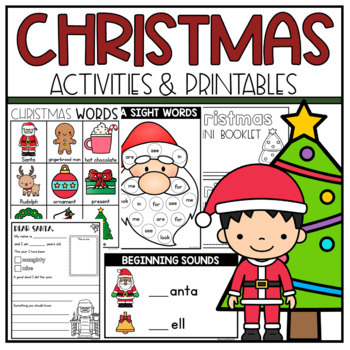 Christmas Activities, Booklets & Worksheets | Kindergarten Christmas ...