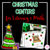 Literacy and Math Christmas Centers for Kindergarten