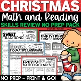 Christmas Math Worksheets Christmas Reading Comprehension 