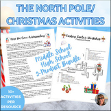 Christmas Activities/North Pole & Santa Bundle Middle Scho