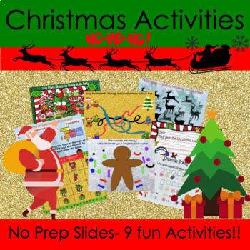 Preview of Christmas Activities: OT created, Digital Activity