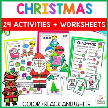 Christmas Activities Pack by Fun With Mama | TPT