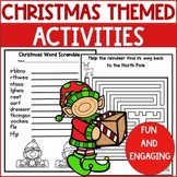 Christmas Activities Packet Coloring Pages Third Grade Fou