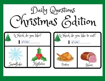 Preview of Christmas Activities- Question of the Day