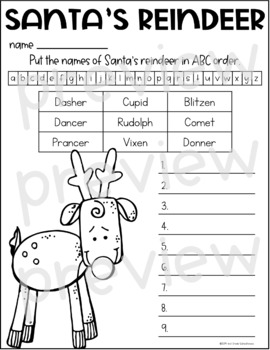 First Grade Fanatics: Reindeer Freebies!