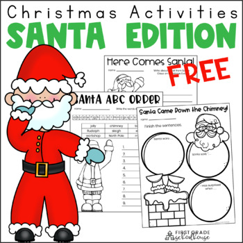 Preview of Christmas Activities Santa Edition FREE