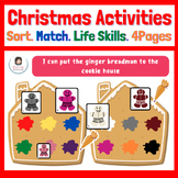 Christmas Activities- Sort, Match and Read Colours | Match