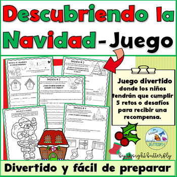Preview of Christmas Activities Spanish Math Game Navidad juego de matematicas espanol 