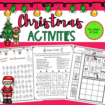 Christmas Activities - Worksheets - Crafts - Occupational Therapy