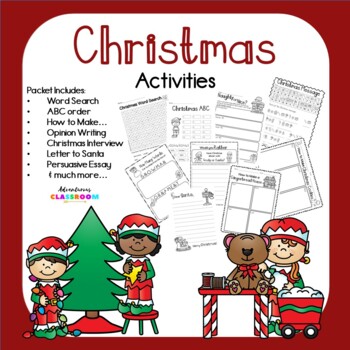 Christmas Activities, Worksheets, & Printables (No Prep) | TPT