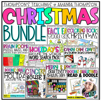 Preview of Christmas Activities and Centers - Coloring, Theme Day