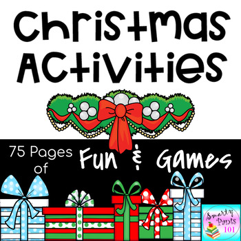 Preview of Christmas Activities and Games - Math Writing ELA 