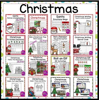 Christmas Activities and Worksheets Bundle by CreativeCOTA LLC | TpT