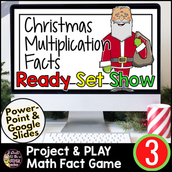 Preview of Christmas Math 3rd Grade | Holiday Math 3rd | Christmas Multiplication Facts