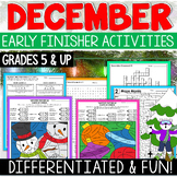 Christmas Activities for December Fast Finishers & Early F
