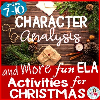 Preview of Christmas Activities for ELA | Character Analysis, Symbolism, Writing