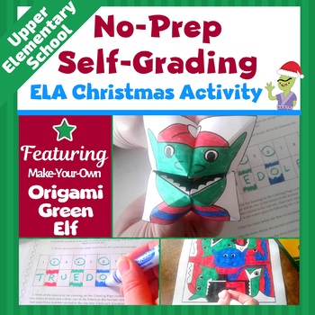 Preview of Christmas Activities for Elementary | Christmas Escape Room | ELA Activity