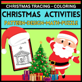 Christmas Activities for Kids - Pattern Design Math Puzzle