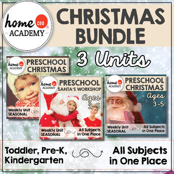 Preview of Christmas Activities for Preschool - BIG 3 Unit Set