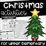 Christmas Activities for Upper Elementary Math, Reading, L
