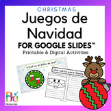 Christmas Activities in Spanish Printable & Digital for Go