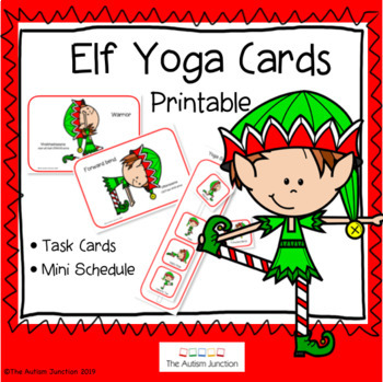 Preview of Christmas Activities - printable ELF YOGA!