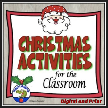 Preview of Christmas Activities with Easel Digital and Printable