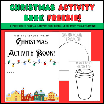 Preview of Christmas Activity Book FREEBIE