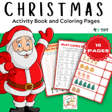 Christmas Activity Book and Coloring Pages "Christmas Acti