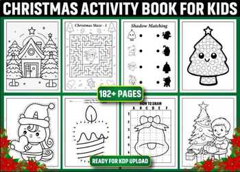 Preview of Christmas Activity Book for Kids Vol - 2