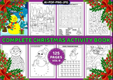 Christmas Activity Book with Cover Vol-8