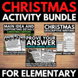 No Prep Elementary Christmas Activities - Projects - Readi