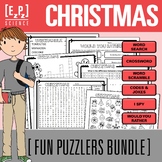 Christmas Activity Bundle | Puzzle Challenges and Word Gam