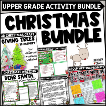 Preview of Christmas Activity Bundle Upper Grades