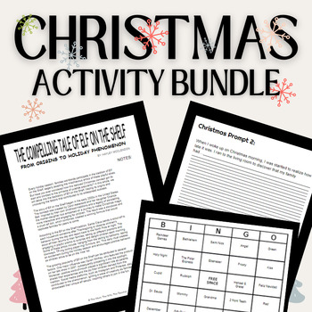 Preview of Christmas Activity Bundle for High school and Middle school students