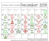 Christmas Activity Calendar  FREEBIE