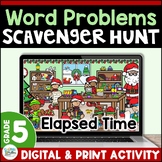 Christmas Activity Elapsed Time Word Problems Santa’s Work