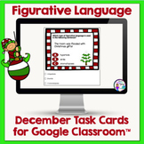 Christmas Activity - Figurative Language Task Cards for Go