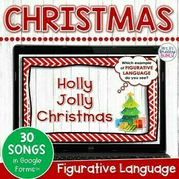 Preview of Christmas Activity | Figurative Language in Christmas Songs