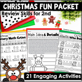 Christmas Fun Packet & Christmas Activity Packet for 2nd G