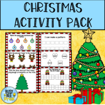 Christmas Activity Pack by Busy Bee PreK | TPT