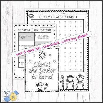 Christmas Activity Pack - Bible Resource - Fun Worksheets! - FREE