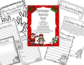 Christmas Activity Pack {Emily Education} by Emily Education | TPT