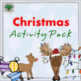 Christmas Activity Pack NO PREP Good Sub Lesson