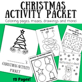 Christmas Activity Packet | December Activity Pages | Dece