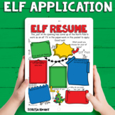 Christmas Activity Packet Elf Application | Distance Learn